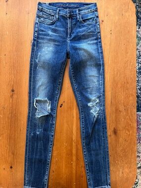 Citizens of Humanity Women's Rocket Distressed Skinny Jeans - Blue